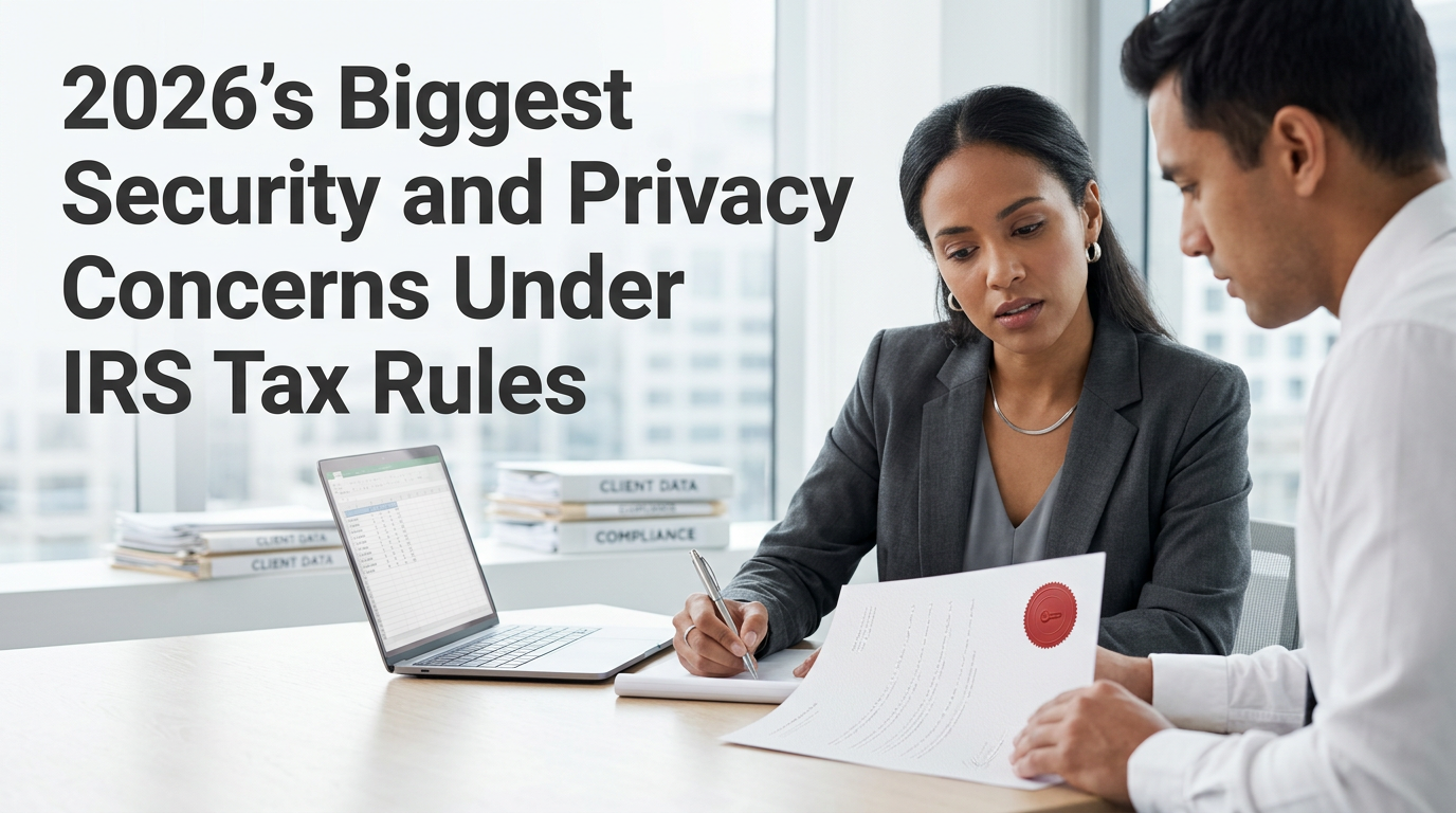 2026's Biggest Security and Privacy Concerns Under IRS Tax Rules — course hero graphic