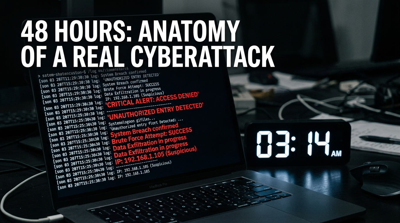 48 Hours: Anatomy of a Real Cyberattack — course graphic