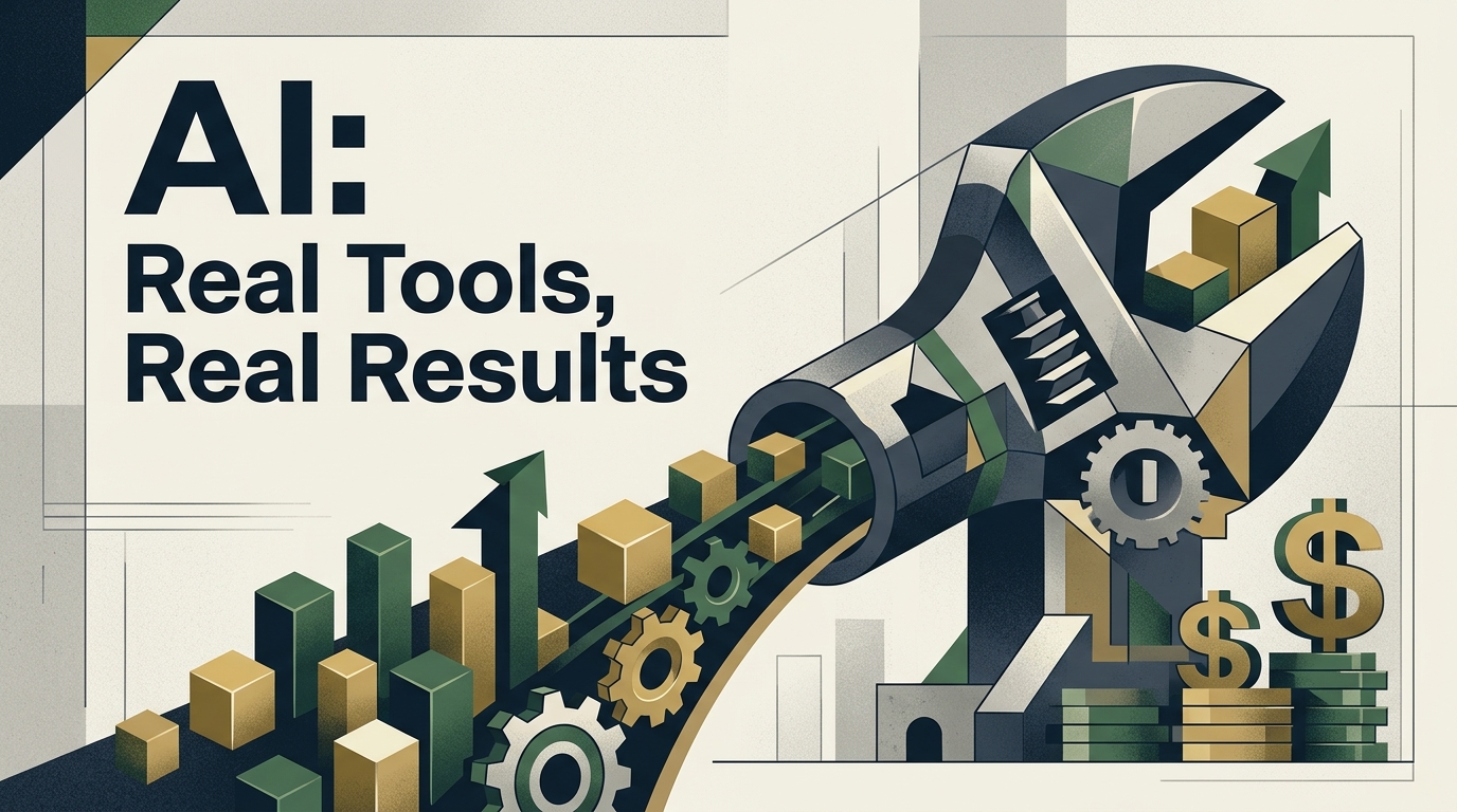 AI: Real Tools, Real Results — course hero graphic