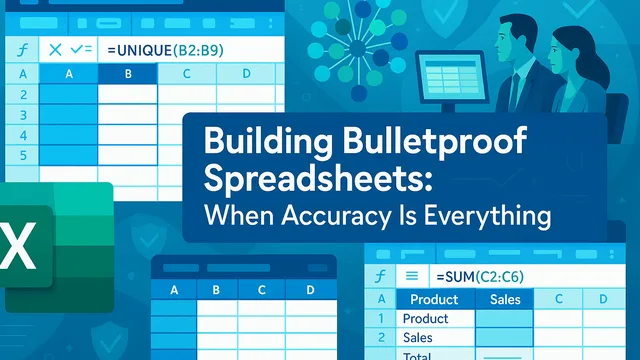 Building Bulletproof Spreadsheets: When Accuracy Is Everything — course graphic