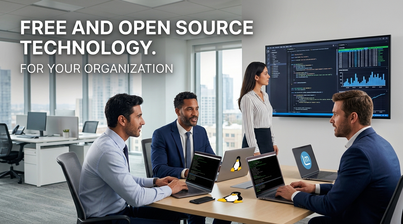 Free and Open Source Technology For Your Organization — course hero graphic