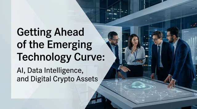 Getting Ahead of the Emerging Technology Curve: AI, Data Intelligence, and Digital Crypto Assets — course graphic