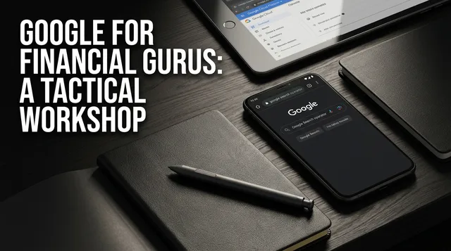 Google for Financial Gurus: A Tactical Workshop — course graphic