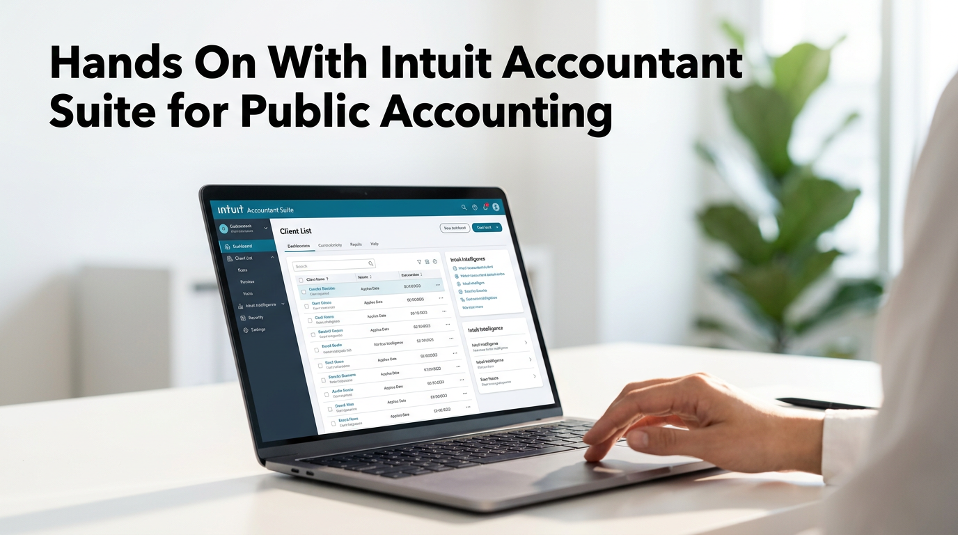 Hands On With Intuit Accountant Suite for Public Accounting — course graphic