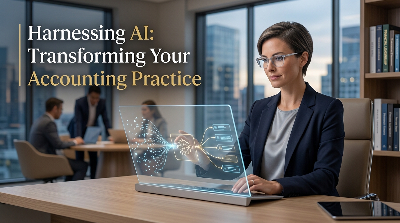 Harnessing AI: Transforming Your Accounting Practice — course hero graphic