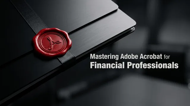 Mastering Adobe Acrobat for Financial Professionals — course graphic