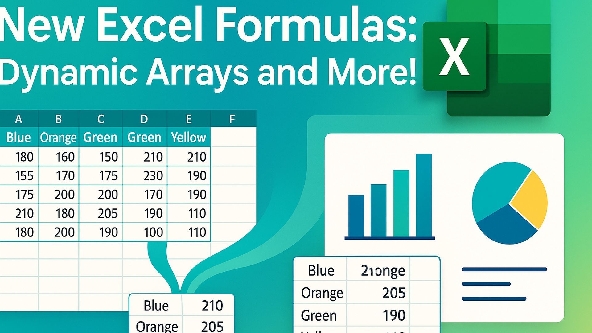 New Excel Formulas: Dynamic Arrays and More! — course hero graphic