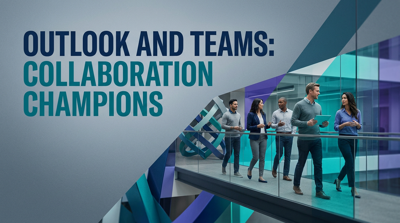 Outlook and Teams: Collaboration Champions — course hero graphic