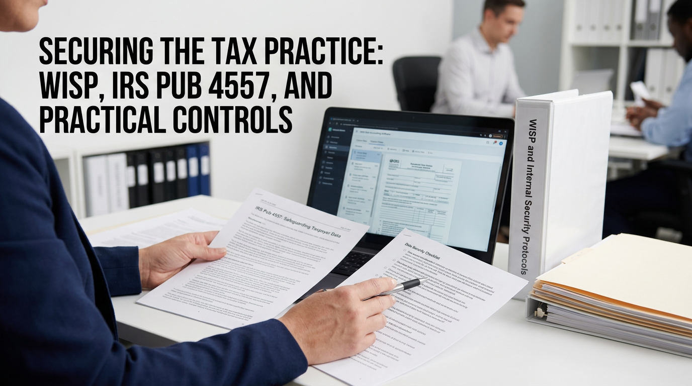 Securing the Tax Practice: WISP, IRS Pub 4557, and Practical Controls — course graphic