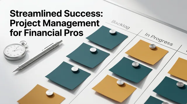 Streamlined Success: Project Management for Financial Pros — course graphic