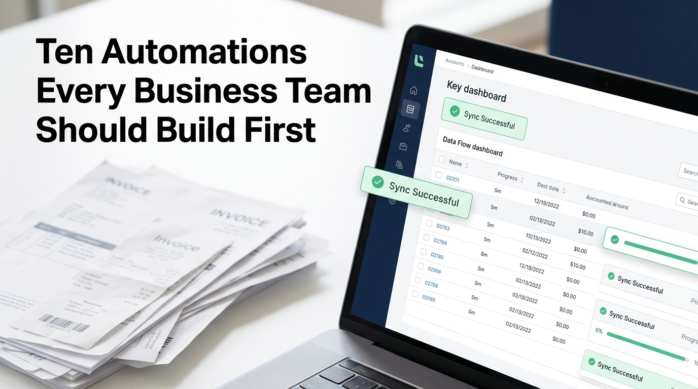Ten Automations Every Business Team Should Build First — course hero graphic