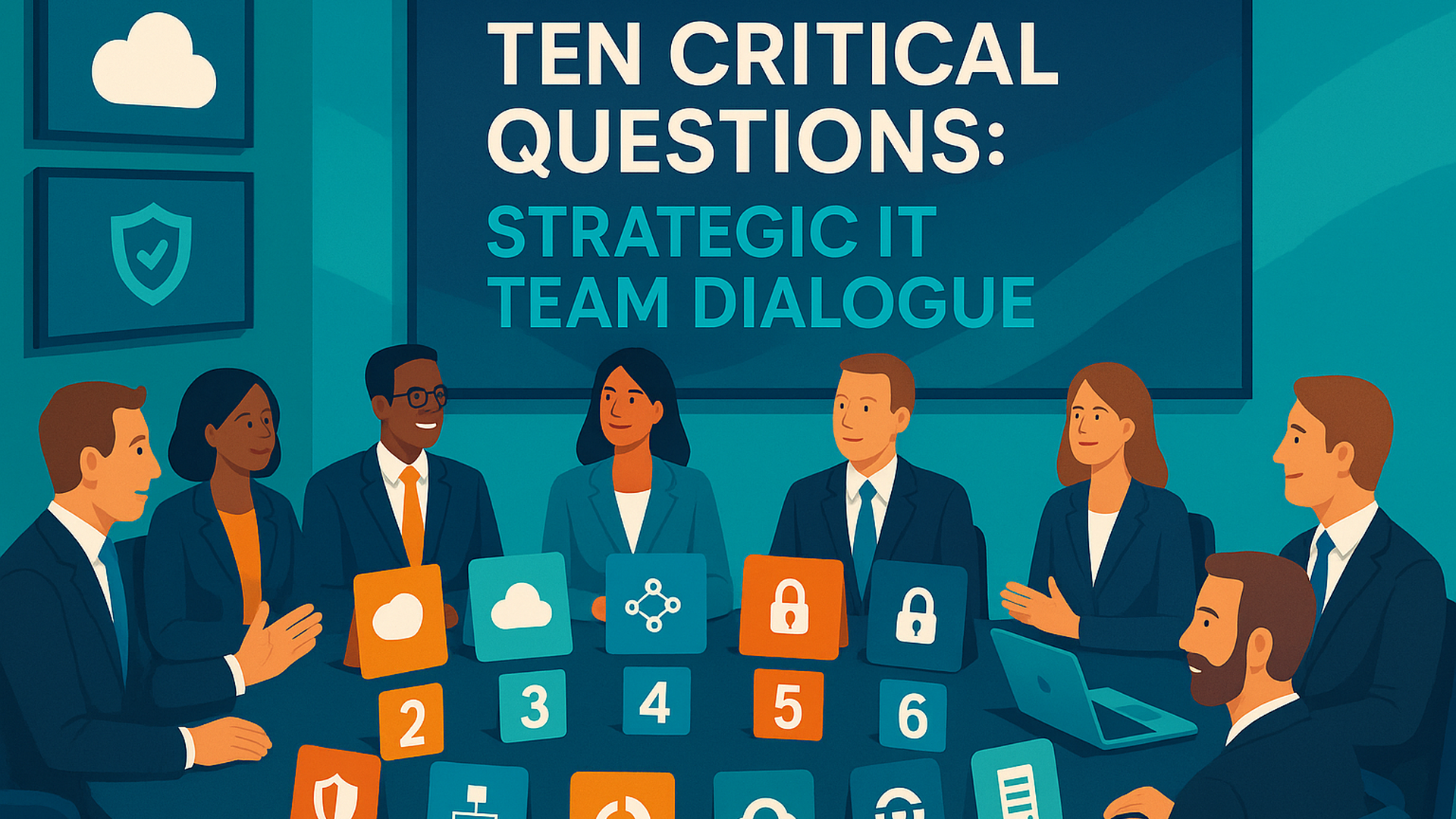 Ten Critical Questions: Strategic IT Team Dialogue — course hero graphic