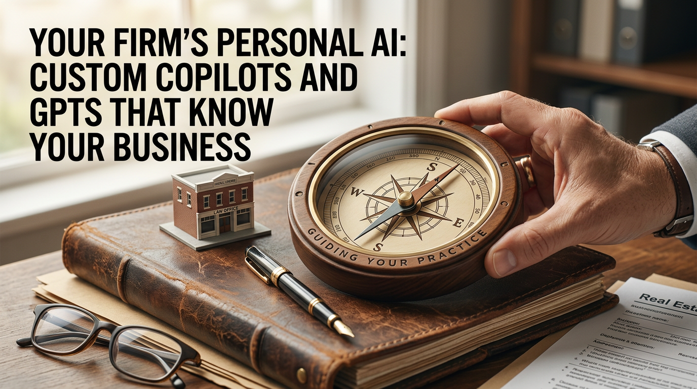Your Firm's Personal AI: Custom Copilots and GPTs That Know Your Business — course hero graphic